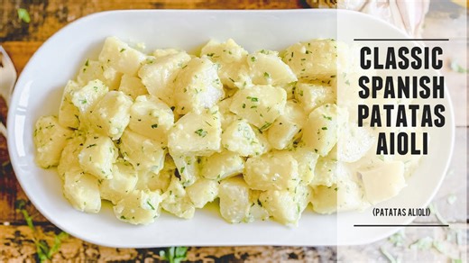 Classic Spanish Potatoes with Aioli | A Heavenly Tapas Dish