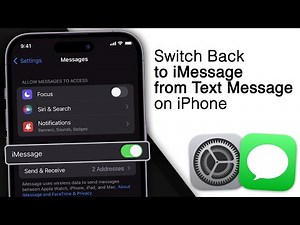 How to Switch Back to iMessage from Text Message on iPhone!