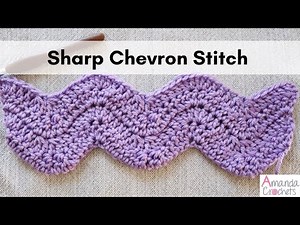Sharp Chevron Stitch (Crochet 101 Series) | Easy Crochet Beginner Tutorial