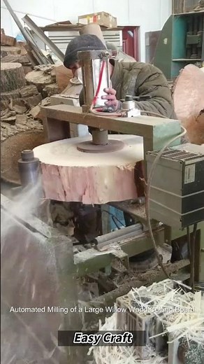Automated Milling of a Large Willow Wood Cutting Board