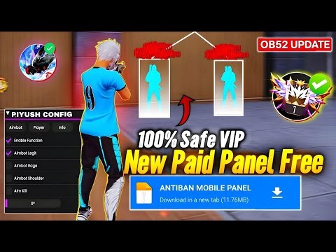 😨 Free Fire OB52 Antiban Headshot Panel 🔥 | Mod Menu + Injector OB52 100% Safe ✅ | #freefire #ob52