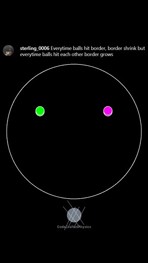 CodeCraftedPhysics | What happens at the end? #asmr #physics #simulation #asmrsounds #asmrvideo #code #coding #programming #programmer #programmerhumor... | Instagram