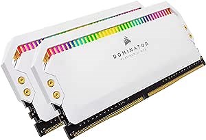 Corsair Dominator Platinum RGB 32GB (2x16GB) DDR4 4000 (PC4-32000) C19 1.35V Desktop Memory - White