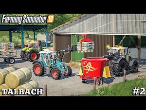 Transporting Straw & Feeding COWS With SILAGE| Farming on Talbach | Farming Simulator 19 | Episode 2