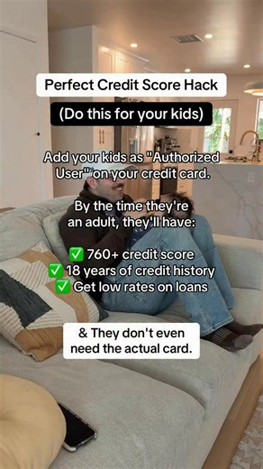 Perfect Credit Score Hack for Your Kids 😌❤️ | Josh Rincon