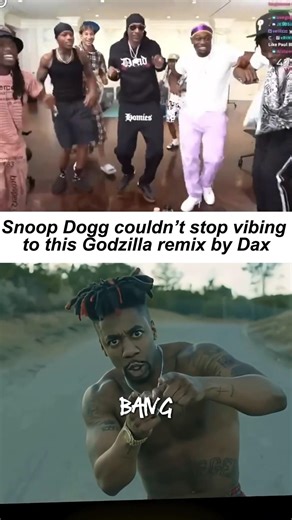 Snoop Dogg reacts to Dax Godzilla remix.#rap #snoopdogg #hiphop‪@Thatsdax‬
