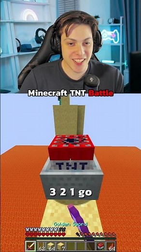 Minecraft TNT Battle! #shorts #minecraft #minigame