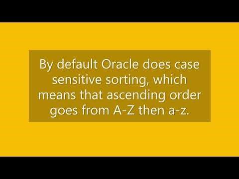 Case Insensitive Sorting in Oracle APEX