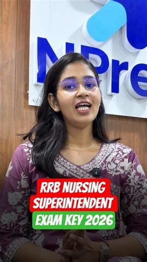 RRB Nursing Superintendent Exam Answer Key #rrbnursingofficer