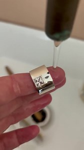 Sterling Silver Wedding Ring Set - Square Cubic Zirconia, Chunky Statement Rings - Etsy