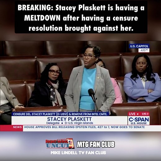 14K views · 670 reactions | BREAKING: Stacey Plaskett is having a MELTDOWN after having a censure resolution brought against her. | Marjorie Taylor Greene Fan Club | Facebook