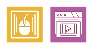 Mouse and Video Player Icon