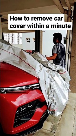 How to properly fold a car cover within a minute.