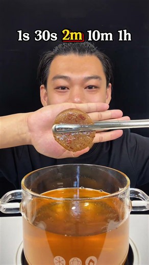 1s～1h Fried Stew Cake Challenge !