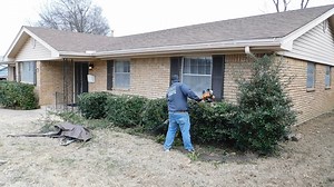 45K views · 4.4K reactions | Trimming very over grown bushes / leaf clean up / answering comments | Lawn Care Juggernaut | Facebook