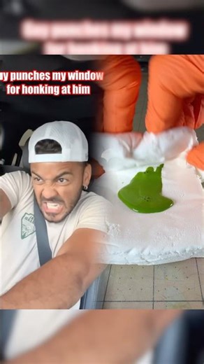 Guy punches my window for honking at him…😭😂💀#comedy #viral