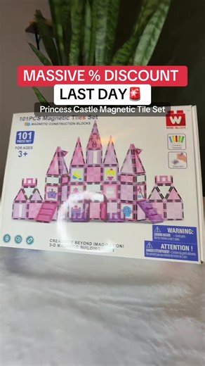 Princess Castle Magnetic Tile Set #TikTokShop #MagneticTiles #PrincessToys #Deals #WorthIt