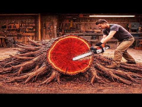 Don’t Throw It Away! This Tree Stump Became a Stunning Furniture Piece
