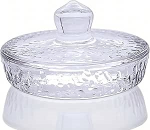 Fermentation Weights for Large Wide Mouth Gallon Mason Pickling Canning Jars (Over 3.5 Inches), Fermenting Weigh Easy Grip With Grooved Handles Wavy Grain Dot for Brewing Fermented Foods, Pack of 2