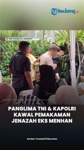 The TNI Commander and the National Police Chief Oversee the Funeral of Former Defense Minister Ry...