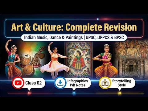 Art & Culture | Indian Music, Dance & Paintings | UPSC, UPPCS, BPSC | Lakshy Batch 2026 | Class 02