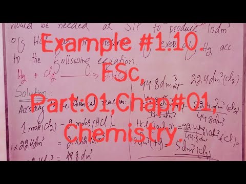Example #1.10(FSc, Part:01,Chap#1, Chemistry)