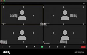 Video conference user interface. Application for calls. Video conference icon. Video call illustration. Remote communication Stock Vector Image & Art - Alamy