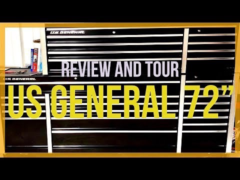 Part 1: New black 72” US General box from Harbor Freight. Review and toolbox tour.