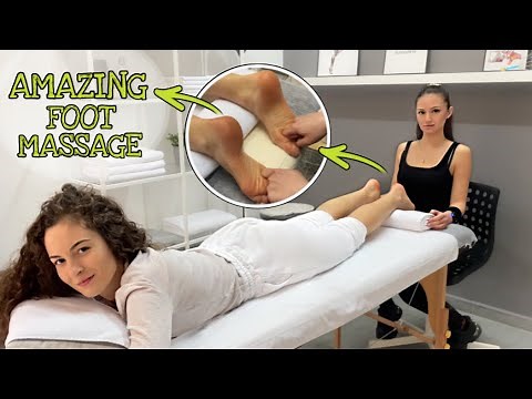 ASMR foot massage for pain relief - ASMR foot therapy massage