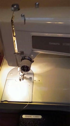 Vintage Sears Kenmore Sewing machine test and demo