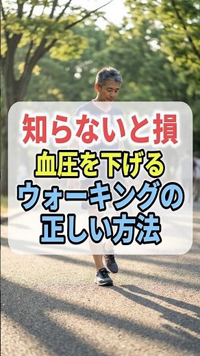 【知らないと損】血圧を下げるウォーキングの正しい方法