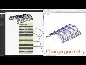 Dynamo To AxisVM - Demo #2 - Corrugated vault grid shell