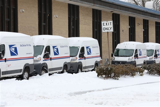 U.S. Postal Service provides update on mail deliveries after snowstorm