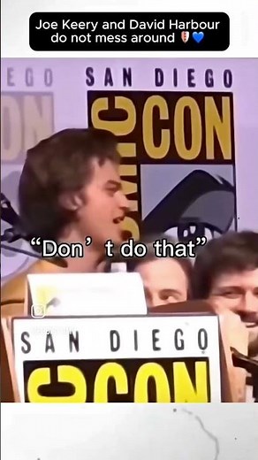 Joe Keery and David Harbour don't mess around💙