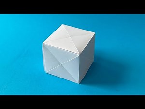Cubo de origami | Cómo hacer un cubo 3D con papel