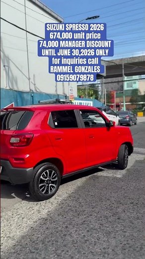 All new Suzuki spresso ags 2026 red color. #spresso2026