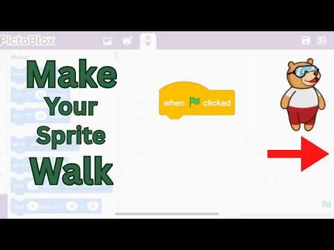 How to Make a Sprite Walk in PictoBlox