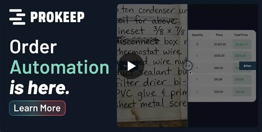 Prokeep has just launched Order Automation, built to power your team to take more orders faster with AI-powered workflows! This means your team can take any customer request – a text, email, even a… | Jack Carrere