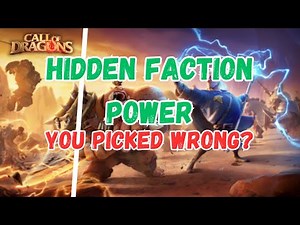 HIDDEN FACTION ADVANTAGES NOBODY TALKS ABOUT | CALL OF DRAGONS