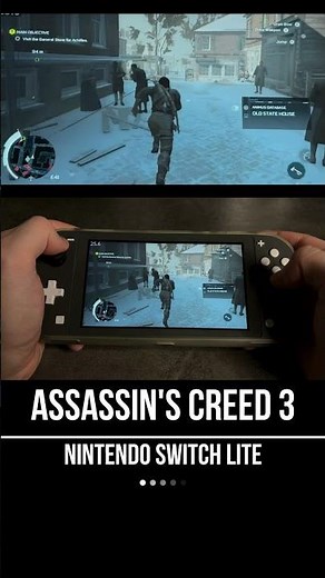 Assassin's Creed 3: Remastered Nintendo Switch Lite Gameplay - FPS Monitor