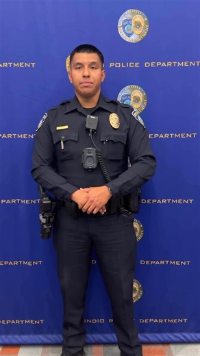 Indio Police Chief Brian Tully, translated by Officer Quevedo, shares an important community message regarding today’s traffic collision and ICE activity. #IndioPolice #OurCommunityOurCommitment | Indio Police Department