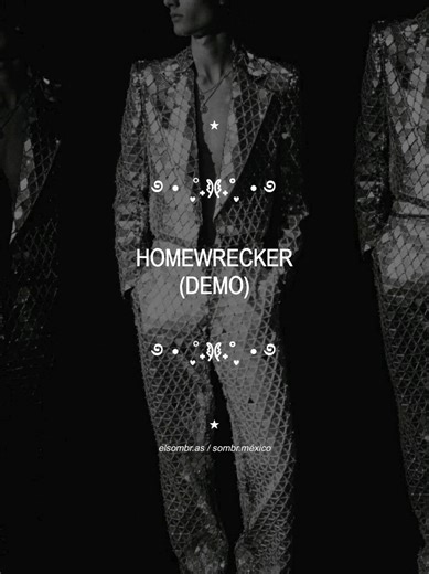 ¡mañana se estrena HOMEWRECKER el vídeo musical con Milo Manhem y Queen!🗣 sé que esta canción le quedará a vario triangulo amoroso como teresa, mariano y arturo de la barrera🦋 ꧁⎝ 𓆩༺✧༻𓆪 ⎠꧂ sigue a @/sombr.mexico para más updates, entrevistas subtituladas y memes en ig ᯓᡣ𐭩 ꧁⎝ 𓆩༺✧༻𓆪 ⎠꧂ #SOMBR #fypシ #homewrecker #newsong #backtofriends @sombr @sombrsucks