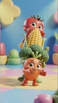🥕🥦🌽🍅 Dancing Vegetables! | Funny Veggie Dance Song for Kids #kidssongs #kidsvideos