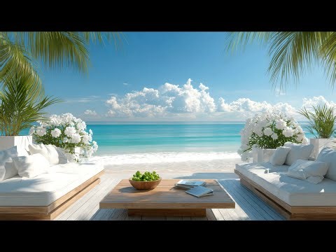 🏖 Tropical Beach Paradise with Ocean Waves 🌊 | Relax Music for Stress Relief and Deep Peace