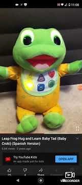 Leapfrog 2001 ES Hug & Learn Baby Tad - Reversed
