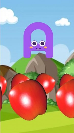 Phonics Song with TWO Words - A For Apple - ABC Alphabet Songs with Sounds for Children