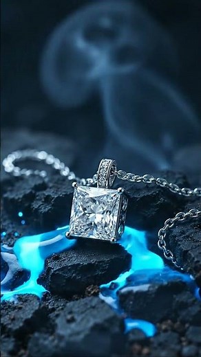 Princess Cut Moissanite Diamond Necklace | Luxury Jewelry by TRYNDI JEWELRY