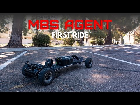 Most Fun First Ride Ever on the MBS Agent Electric Mountainboard!