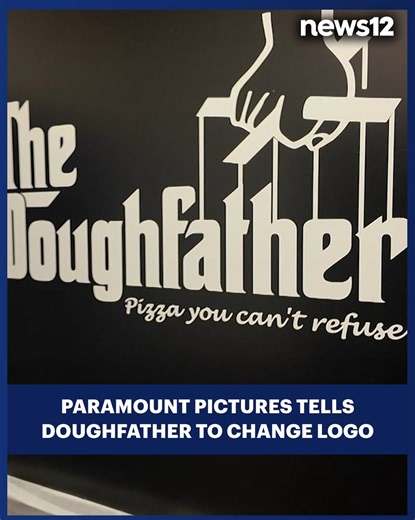 LOGO LAWSUIT: The Doughfather Pizzeria and Ristorante in Monroe Township is being told by Paramount Pictures that it needs to change its logo due to its similarity to "The Godfather." https://bit.ly/49d3sl6 | News 12 New Jersey