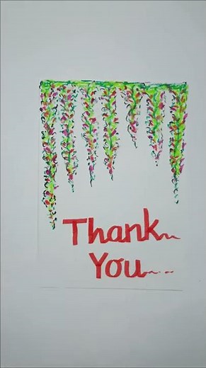 4 THANK YOU CARD DESIGNS IN 1 MINUTE | THANK YOU CARD WITH OIL PASTELS